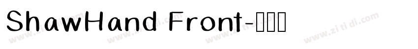 ShawHand Front字体转换
